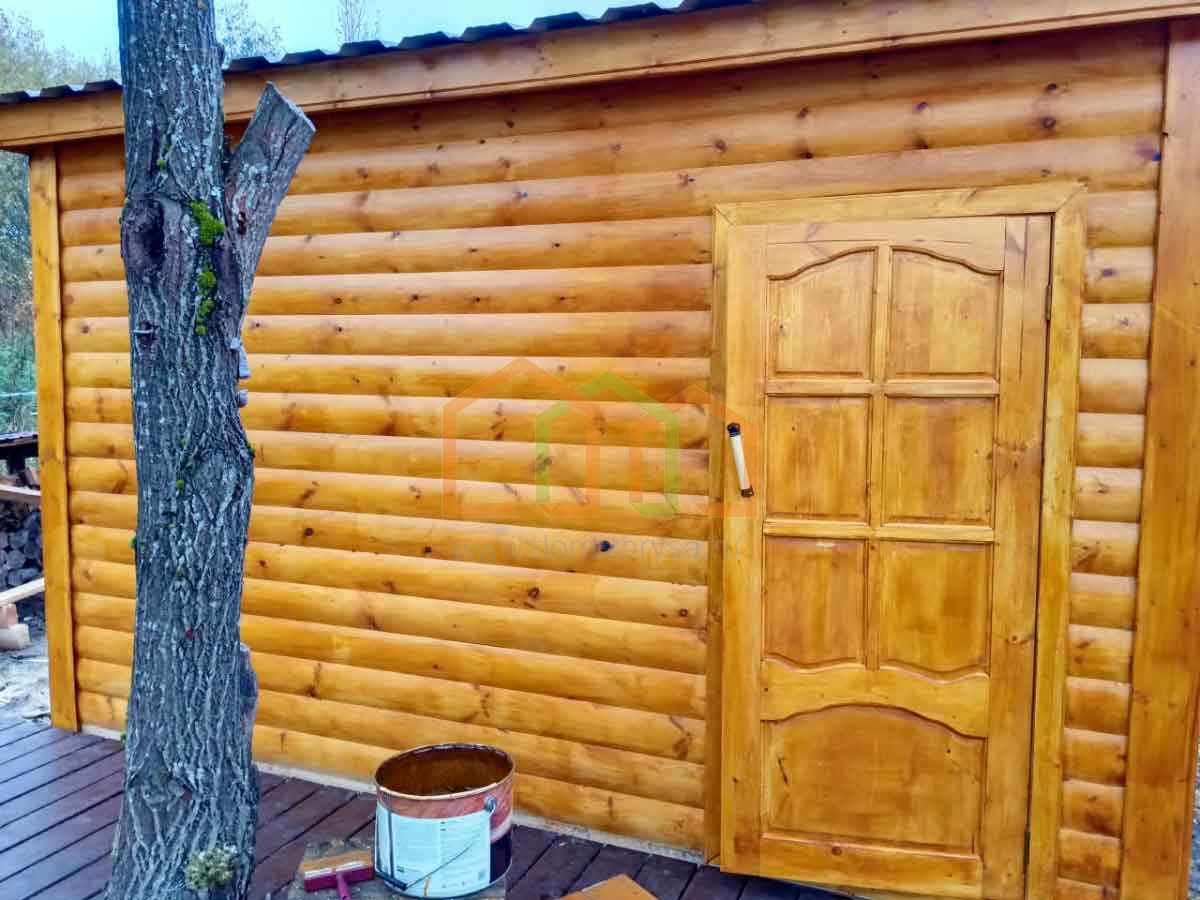 Мобильная баня из бруса 4х2.3