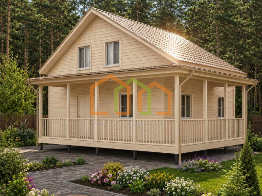 Дом из бруса 10х10